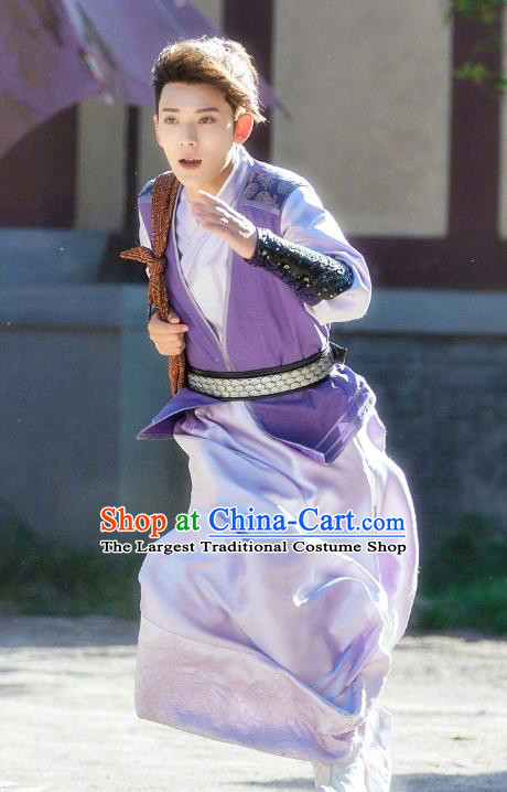 Chinese Ancient Qin Dynasty Swordsman Xiang Shaolong Historical Drama A Step Into The Past Costume for Men