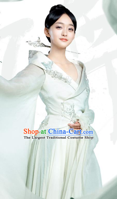 Chinese Ancient Court Concubine Ye Ningzhi Hanfu Dress Historical Drama Legend of the Phoenix Costume and Headpiece for Women