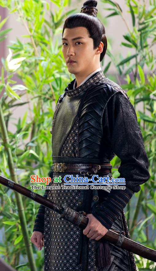 Chinese Drama The Love By Hypnotic Ancient Swordsman Diwu Cheng Historical Costume and Headwear for Men