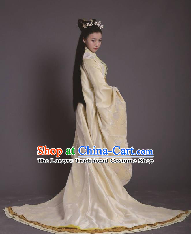 Chinese Ancient Zhou Dynasty Queen Dress Historical Drama King Is Not Easy Princess Costumes and Hair Accessories