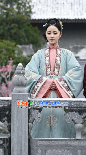 Chinese Ancient Garment Manchu Apparels Qipao Dress and Hair Jewelries Drama Dreaming Back to the Qing Dynasty Concubine Zheng Costumes