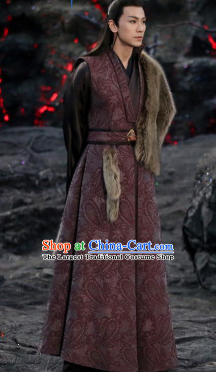 Chinese Ancient Demon Lord Garment Drama Sansheng Sanshi Pillow Eternal Love of Dream King Nie Chuyin Costumes