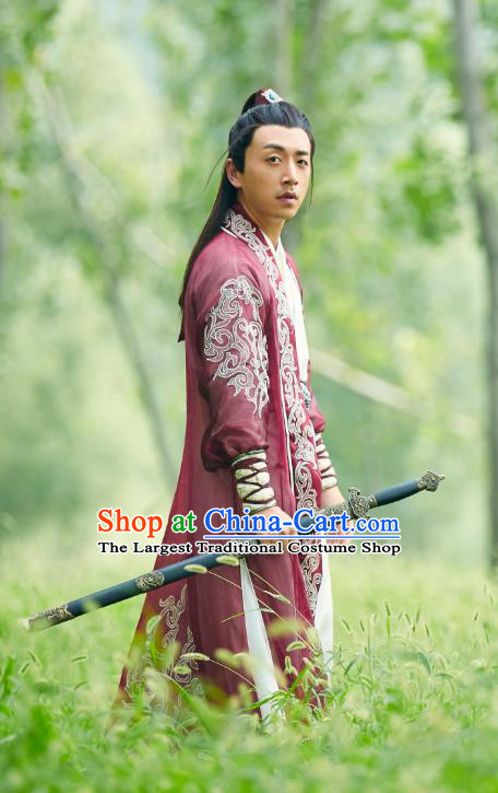Chinese Ancient Swordsman Apparels Costumes and Headwear Wuxia Drama Xiya Xia Kawaler Qin Huan Garment