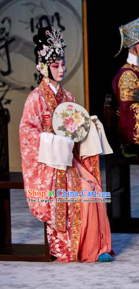 Traditional Chinese Peking Opera Hua Tan Apparels Garment The Revenge of Prince Zi Dan Imperial Consort Dress Costumes and Headwear