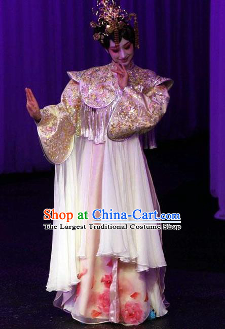 Chinese Kun Opera The Fragrant Companion Hua Tan Apparels Costumes Peking Opera Diva Young Lady Dress Garment and Headdress