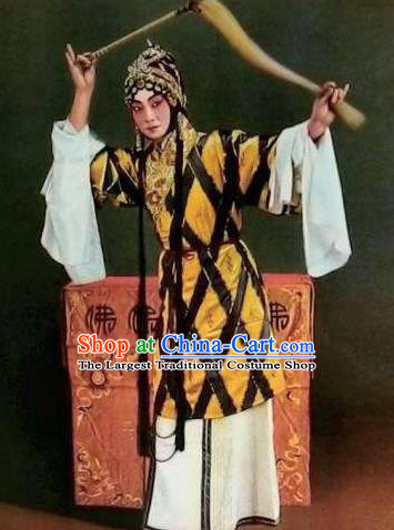 Chinese Kun Opera Taoist Nun Dress Costumes Si Fan Peking Opera Dan Female Role Se Kong Garment and Headdress