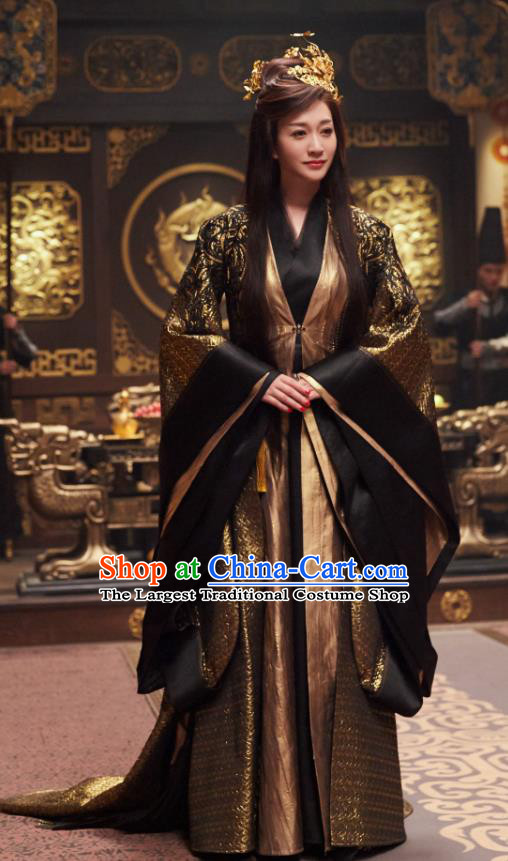 Chinese Ancient Drama Elder Princess Li Yunrui Qing Yu Nian Joy of Life Replica Costume and Headpiece Complete Set