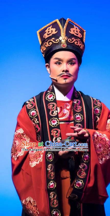 Chinese Yue Opera Apparels and Headwear Shaoxing Opera Young Man Costumes Garment Official Clothing