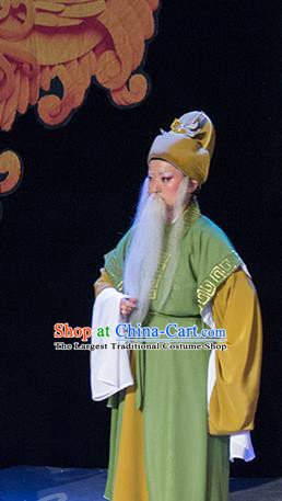 Chinese Yue Opera Elderly Male Costumes and Headwear Shaoxing Opera Palm Civet for Prince Old Man Apparels Garment