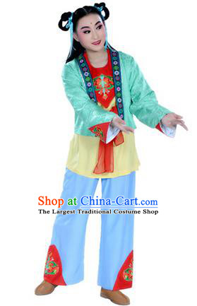 Lu Yu Wen Cha Chinese Yue Opera Young Boy Costumes Apparels and Headwear Shaoxing Opera Livehand Servant Garment