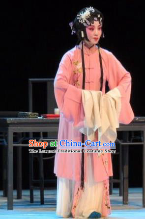Chinese Ping Opera Widow Diva Apparels Costumes and Headpieces Liang Xiao Traditional Pingju Opera Distress Female Li Xiuru Dress Garment