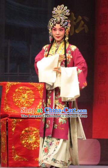 Chinese Ping Opera Remember Back to the Cup Apparels Costumes and Headpieces Traditional Pingju Opera Hua Tan Dress Garment