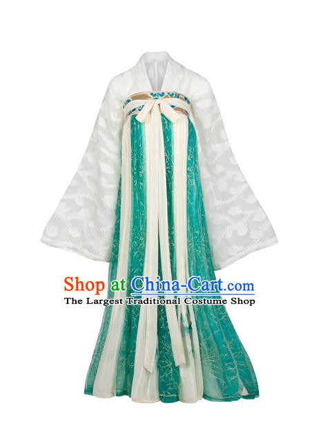 Traditional Chinese Hanfu Dress Tang Dynasty Royal Princess Historical Costumes Ancient Goddess Embroidered Apparels