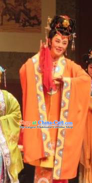 Chinese Ping Opera Young Mistress Wang Xifeng Apparels Costumes and Headpieces Baoyu and Daiyu Traditional Pingju Opera Diva Dress Garment