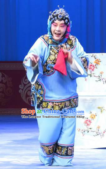 Chinese Ping Opera Elderly Woman Costumes Apparels and Headpieces The Beautiful Courtesan Traditional Pingju Opera Procuress Dress Garment
