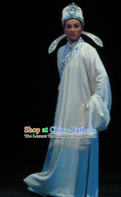 Chinese Yue Opera Li Hui Niang Scholar Pei Costumes and Headwear Shaoxing Opera Young Male Niche Apparels Garment
