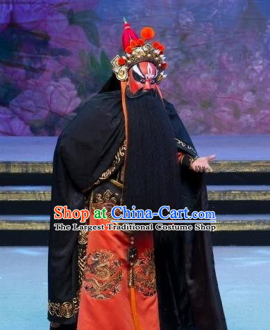 The Purple Robe Story Chinese Peking Opera Elderly Male Garment Costumes and Headwear Beijing Opera Laosheng Offcial Apparels Clothing