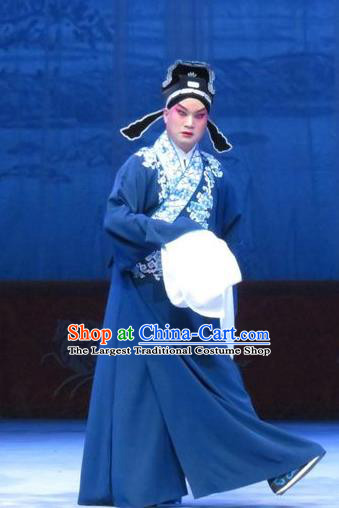 Tell on Sargam Chinese Ping Opera Scholar Garment Costumes and Headwear Pingju Opera Young Male Apparels Niche Chen Guangzu Clothing