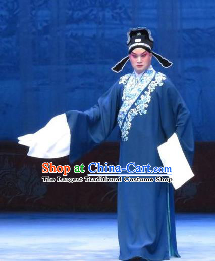 Tell on Sargam Chinese Ping Opera Scholar Garment Costumes and Headwear Pingju Opera Young Male Apparels Niche Chen Guangzu Clothing