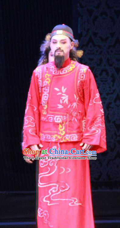 Yue Zhao Sai Bei Chinese Peking Opera Scholar Tang Tianyu Garment Costumes and Headwear Beijing Opera Male Wedding Apparels Clothing