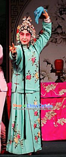 Chinese Ping Opera Actress Apparels Costumes and Headpieces Traditional Pingju Opera San Jie Lie Diva Zhao Suqin Dress Garment