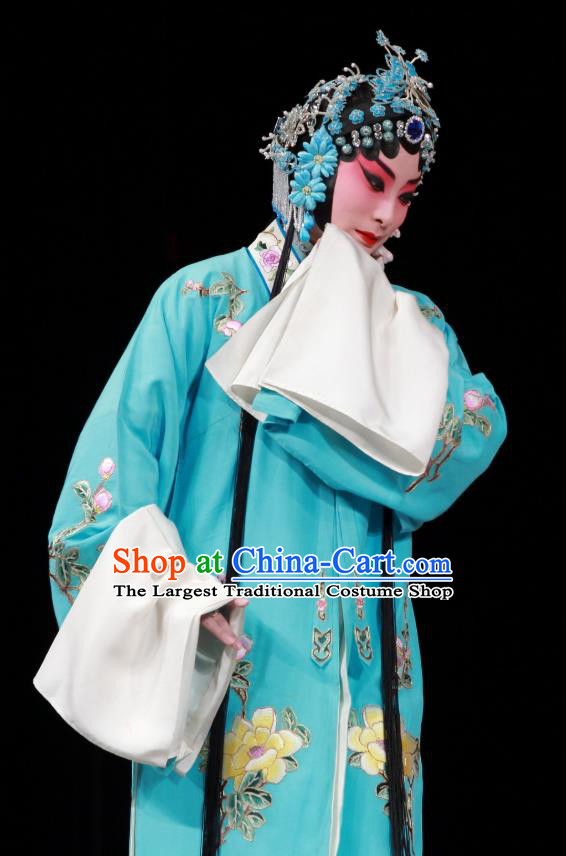 Chinese Beijing Opera Actress Diva Apparels Sang Yuan Ji Zi Costumes and Headpieces Traditional Peking Opera Hua Tan Dress Female Garment
