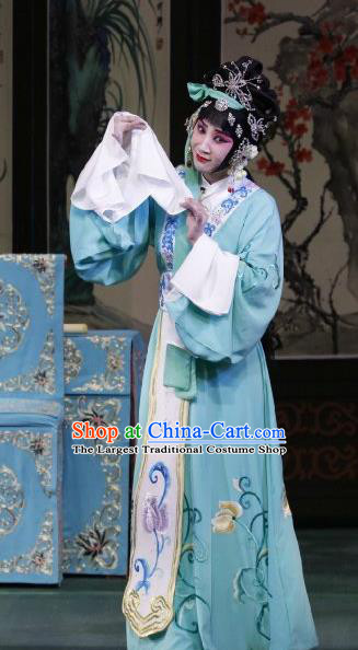 Chinese Beijing Opera Courtesan Apparels Actress Huo Xiaoyu Costumes and Headpieces Traditional Peking Opera Young Beauty Dress Hua Tan Garment