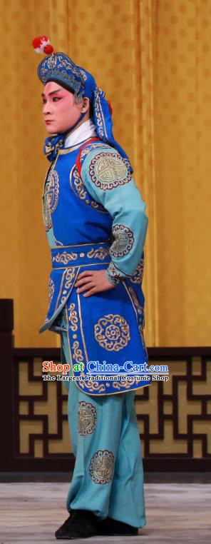 Tai Bai Drunk Chinese Peking Opera Soldier Apparels Costumes and Headpieces Beijing Opera Martial Male Garment Wusheng Clothing