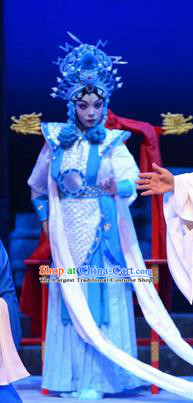 Chinese Ping Opera Female General Apparels Costumes and Headpieces Breeze Pavilion Traditional Pingju Opera Wu Dan Dress Armor Garment