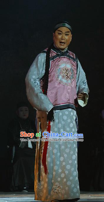 The Golden Cangue Chinese Peking Opera Childe Apparels Costumes and Headpieces Beijing Opera Young Male Garment Jiang Changbai Clothing