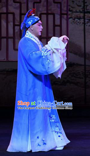 Zhao Jintang Chinese Ping Opera Niche Zhu Chundeng Garment Costumes and Headwear Pingju Opera Young Male Apparels Xiaosheng Clothing