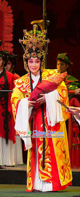 Chinese Sichuan Opera Court Princess Costumes and Hair Accessories Hui Lan Ji Traditional Peking Opera Actress Dress Rani Apparels