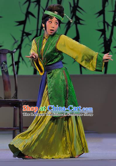Chinese Sichuan Opera Concubine Zhao Garment Costumes and Hair Accessories Traditional Peking Opera Xue Baochai Dress Actress Apparels