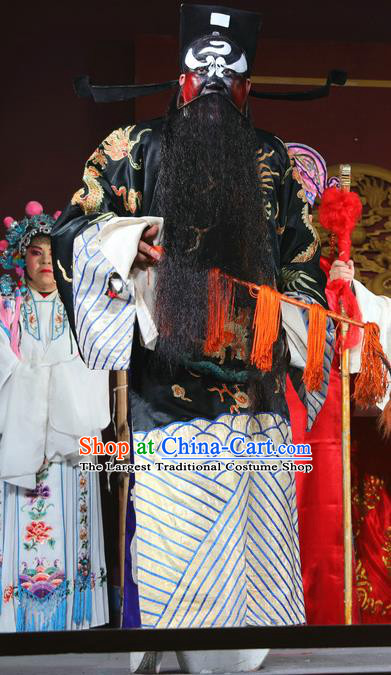 Return of the Phoenix Chinese Sichuan Opera Painted Role Apparels Costumes and Headpieces Peking Opera Official Bao Zheng Garment Clothing