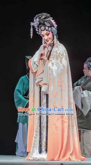 Chinese Sichuan Opera Hua Tan Garment Costumes and Hair Accessories Bao En Ji Traditional Peking Opera Actress Dress Diva Dou Suyi Apparels