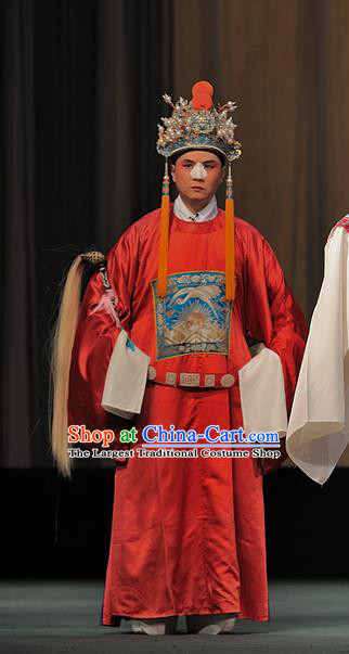 Drunkened Concubine Chinese Sichuan Opera Eunuch Apparels Costumes and Headpieces Peking Opera Garment Clothing