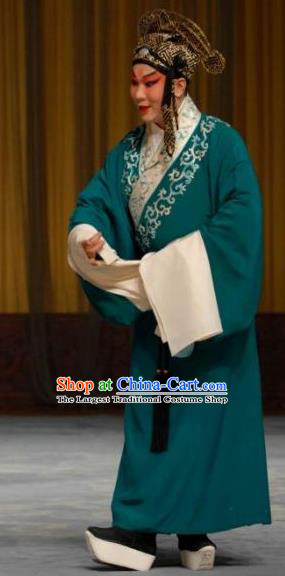 Chun Qiu Pei Chinese Peking Opera Xiaosheng Scholar Li Chunfa Garment Costumes and Headwear Beijing Opera Young Male Apparels Clothing
