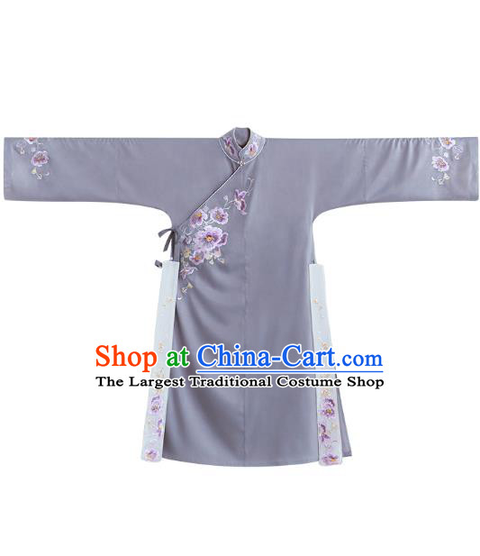 Chinese Ancient Ming Dynasty Patrician Woman Historical Costumes Traditional Embroidered Hanfu Dress Apparels