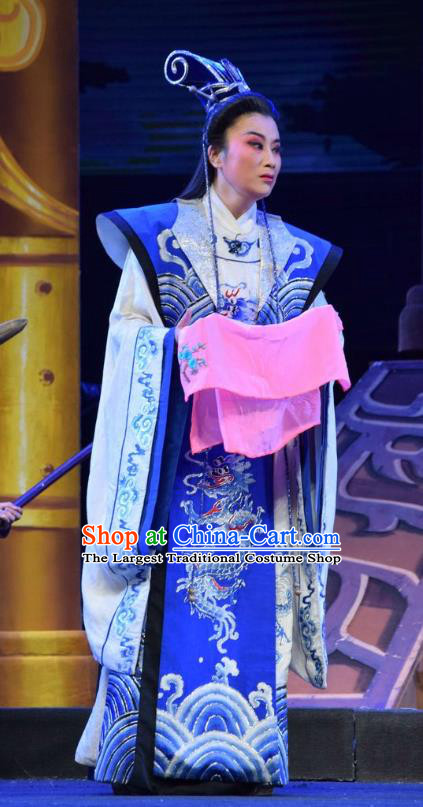 Madam Ruyi Chinese Shanxi Opera Xiaosheng Apparels Costumes and Headpieces Traditional Jin Opera Young Male Gentleman Royal Prince Li Zhi Clothing