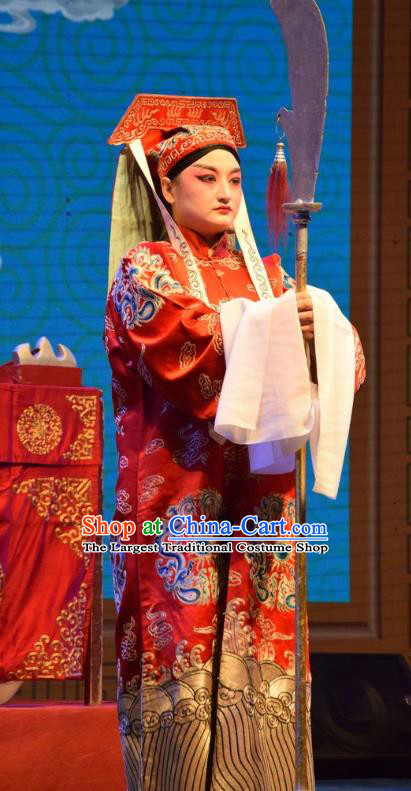 The Butterfly Chalice Chinese Shanxi Opera Figurant Apparels Costumes and Headpieces Traditional Jin Opera Imperial Bodyguard Garment Official Clothing