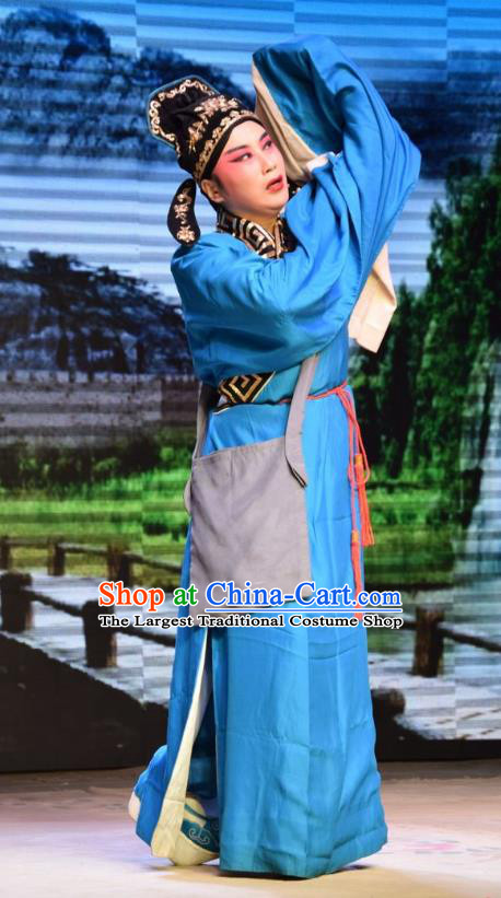 Legend of Leper Chinese Shanxi Opera Xiaosheng Apparels Costumes and Headpieces Traditional Jin Opera Scholar Garment Niche Chen Lvqin Clothing