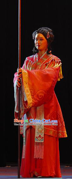 Chinese Sichuan Opera Highlights Court Maid Garment Costumes and Headdress Wo Hu Ling Traditional Peking Opera Xiaodan Dress Palace Lady Apparels