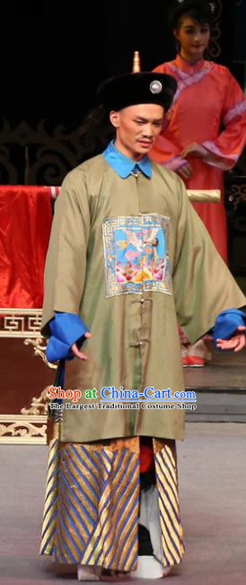 Yang Cuixi Chinese Guangdong Opera Official Apparels Costumes and Headpieces Traditional Cantonese Opera Minister Garment Clothing