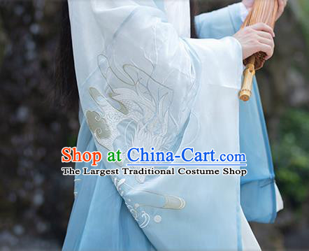 Chinese Traditional Ming Dynasty Swordsman Historical Costumes Ancient Nobility Scholar Hanfu Apparels Complete Set for Men