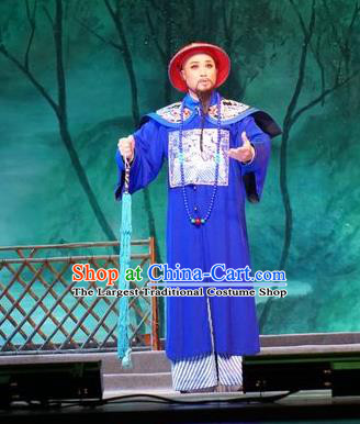 Zhuang Yuan Lin Zhaotang Chinese Guangdong Opera Minister Apparels Costumes and Headwear Traditional Cantonese Opera Official Garment Qing Dynasty Clothing