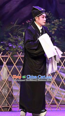 Chinese Guangdong Opera Xiaosheng Pang Qiao Apparels Costumes and Headwear Traditional Cantonese Opera Young Male Garment Niche Clothing