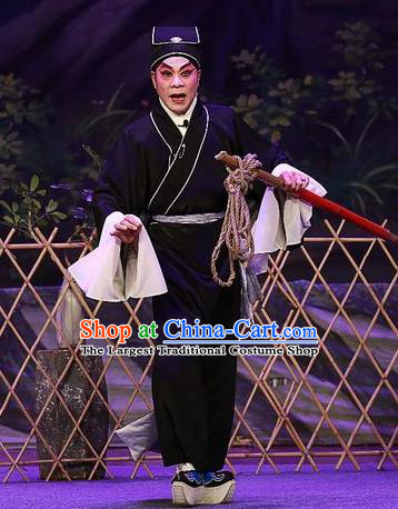 Chinese Guangdong Opera Xiaosheng Pang Qiao Apparels Costumes and Headwear Traditional Cantonese Opera Young Male Garment Niche Clothing