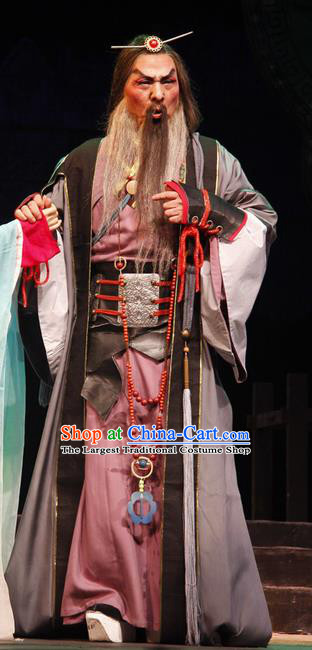 Chinese Traditional Miao Nationality Shaikh Apparels Costumes Historical Drama Ancient Ethnic Patriarch Garment Lord Clothing and Headwear