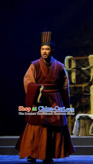 Chinese Traditional Northern Wei Dynasty Minister Apparels Costumes Historical Drama Bei Wei Feng Yang Ancient Official Garment Clothing and Headwear
