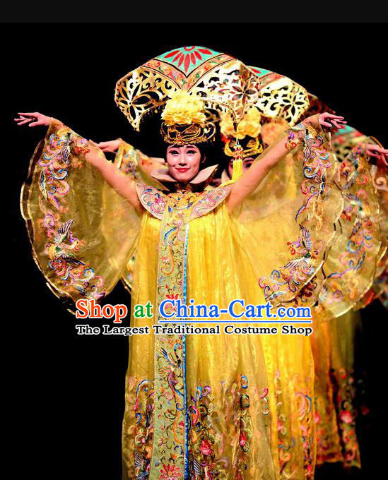 Chinese Dance Drama The Summer Palace Ancient Palace Lady Garment Costumes Traditional Stage Show Dress Qing Dynasty Court Maid Apparels and Headpieces